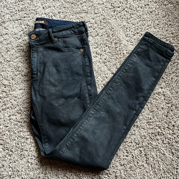 Roberto Cavalli Black Coated Skinny Jeans - Picture 1 of 4